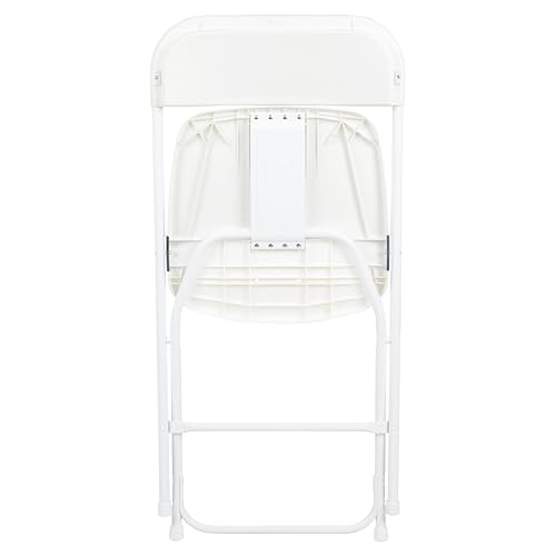 Set of 10 Heavy-Duty Foldable Plastic Chairs – Indoor/Outdoor, White
