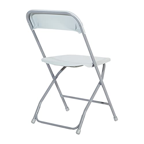 Compact 5-Piece Foldable Table and Chairs Set – Light Grey