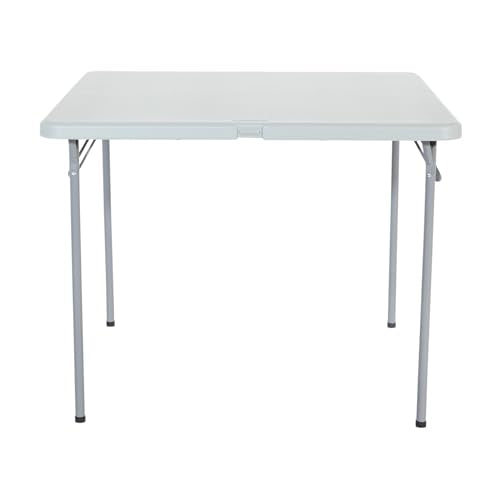 Compact 5-Piece Foldable Table and Chairs Set – Light Grey