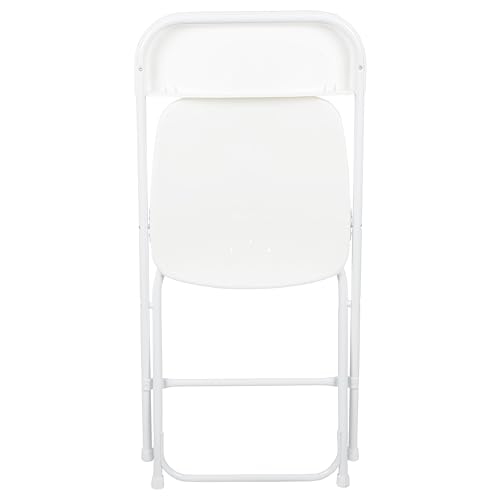 Set of 10 Heavy-Duty Foldable Plastic Chairs – Indoor/Outdoor, White